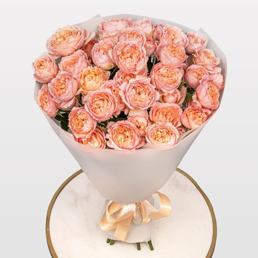 Букет из кустовых Роз Джульетта «Рассвет в Вероне»