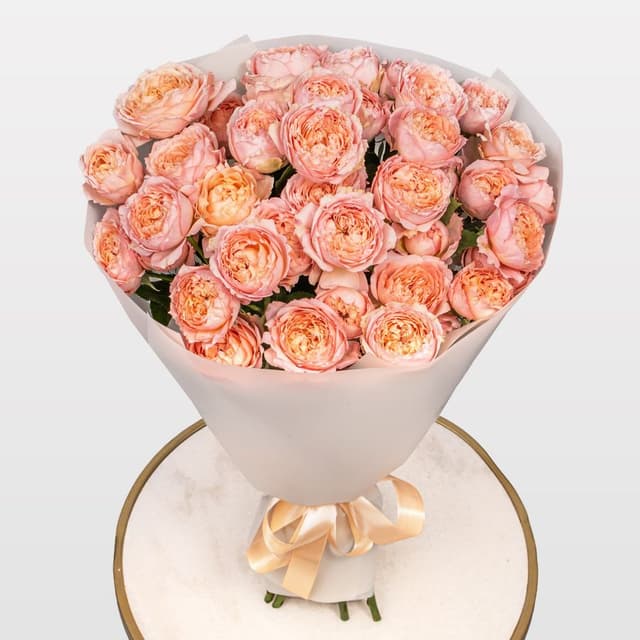 Букет из кустовых Роз Джульетта «Рассвет в Вероне»