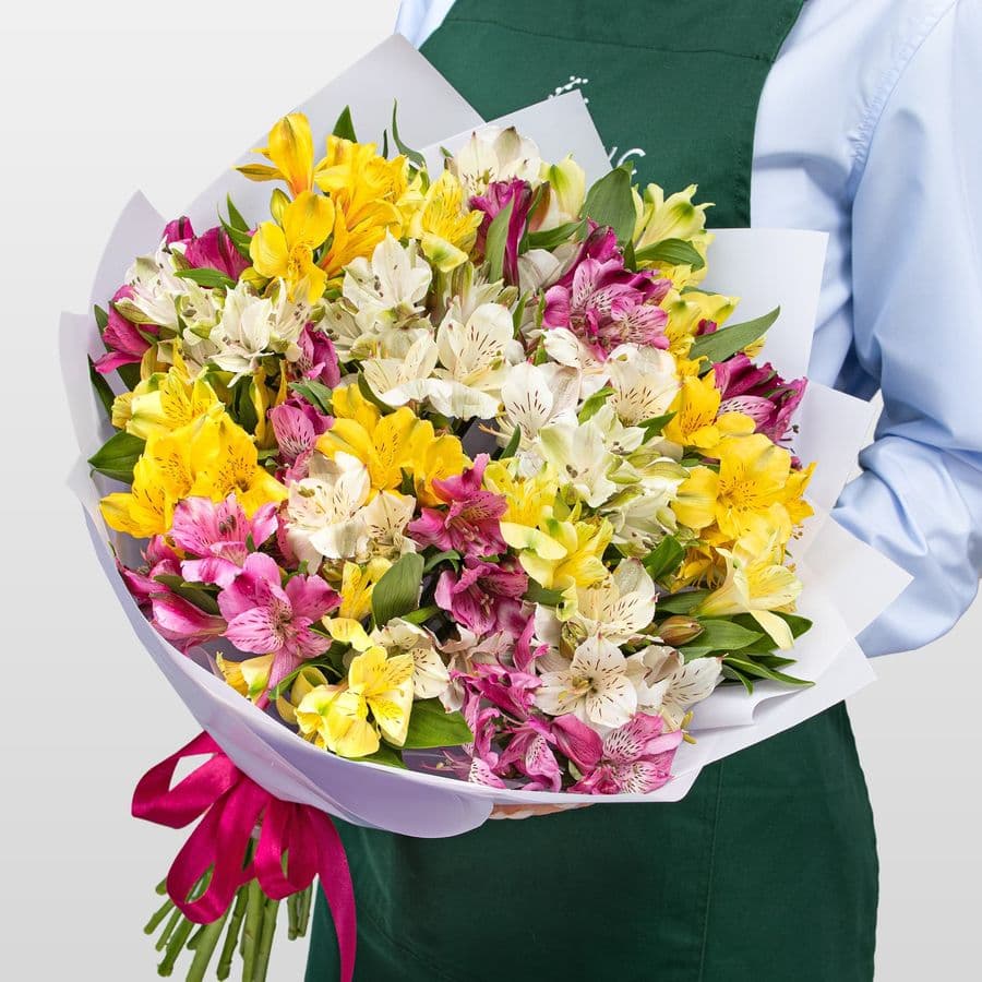 Букет Альстромерий «Тропический Коктейль»