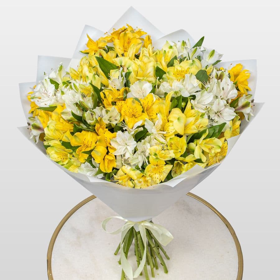 Букет Альстромерий «Лимонный Крем»