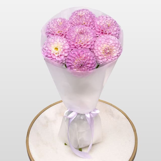 Букет из Георгин «Сладкий румянец»