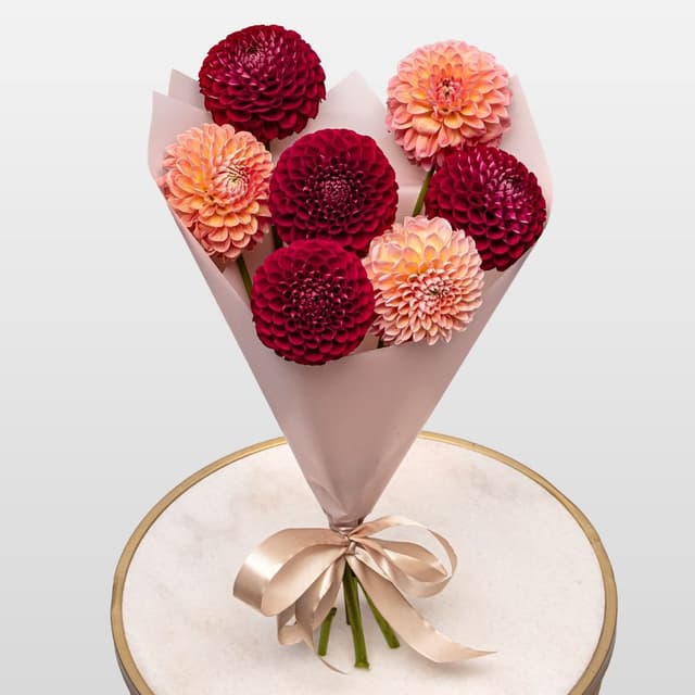 Букет из Георгин «Имбирный Глинтвейн»