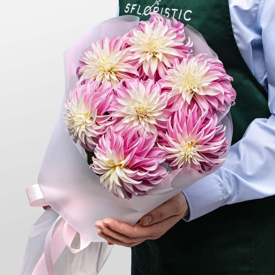 Букет из Георгин «Сахарное Облако»