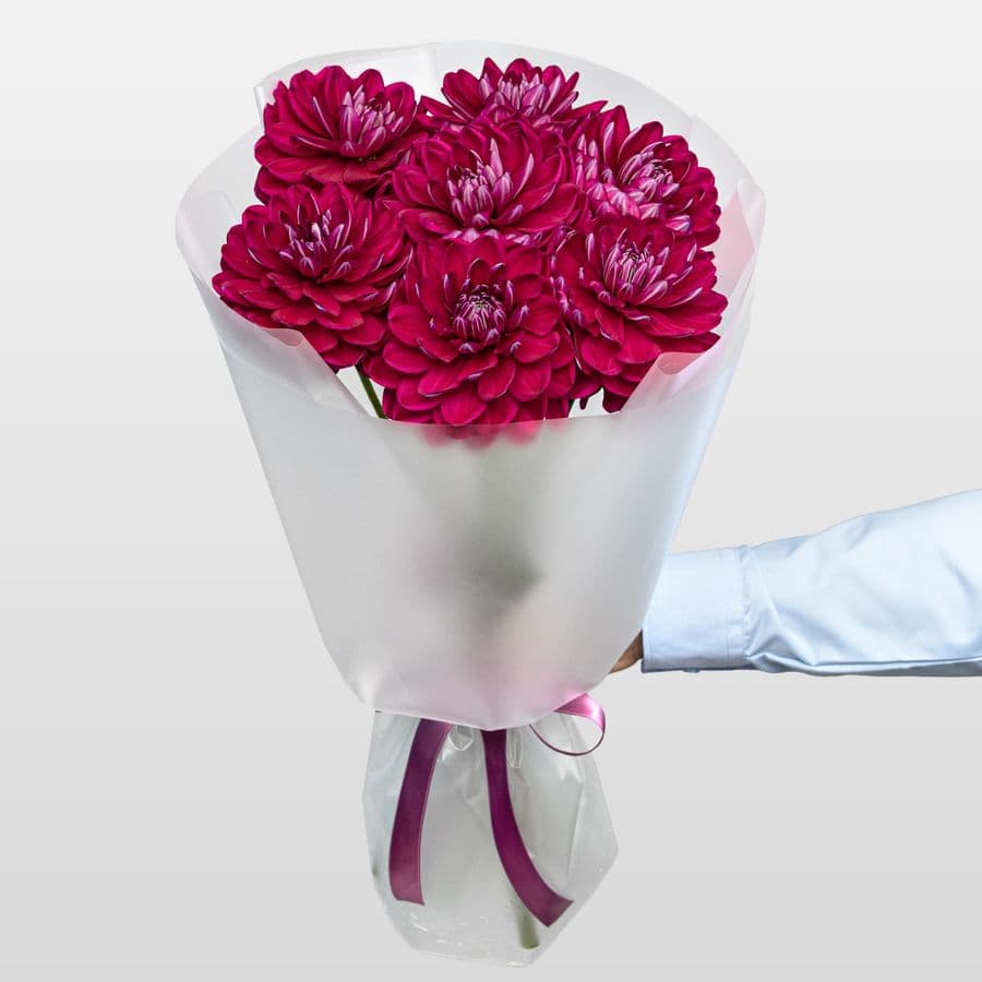 Букет из Георгин «Драгоценный Аметист»