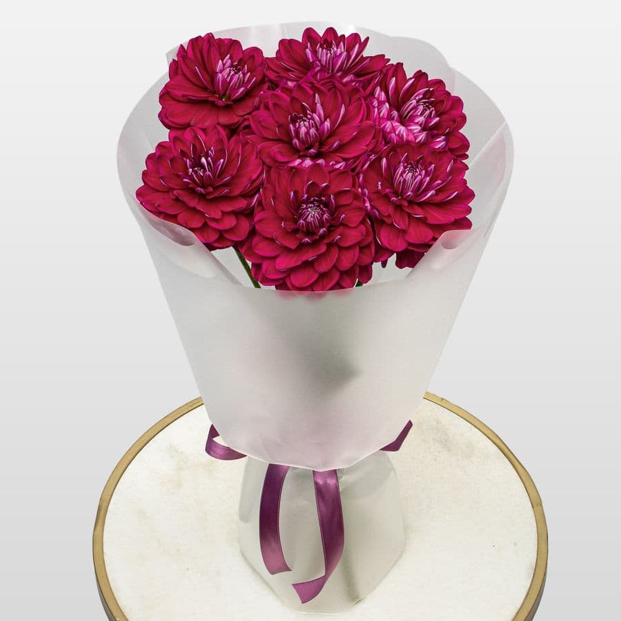 Букет из Георгин «Драгоценный Аметист»