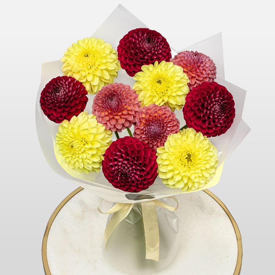 Букет из Георгин «Осенний Карнавал»