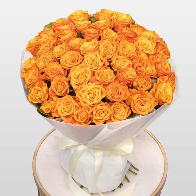 Букет из Роз Элиганс 51 шт «Яркое Восхищение»