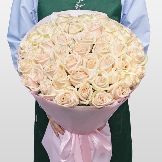 Букет из Роз Лилу 51 шт «Искры Шампанского»