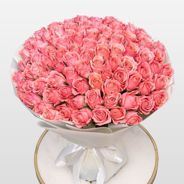 Букет Роз Кения 60 см 101 шт «Алхимия Сердца»