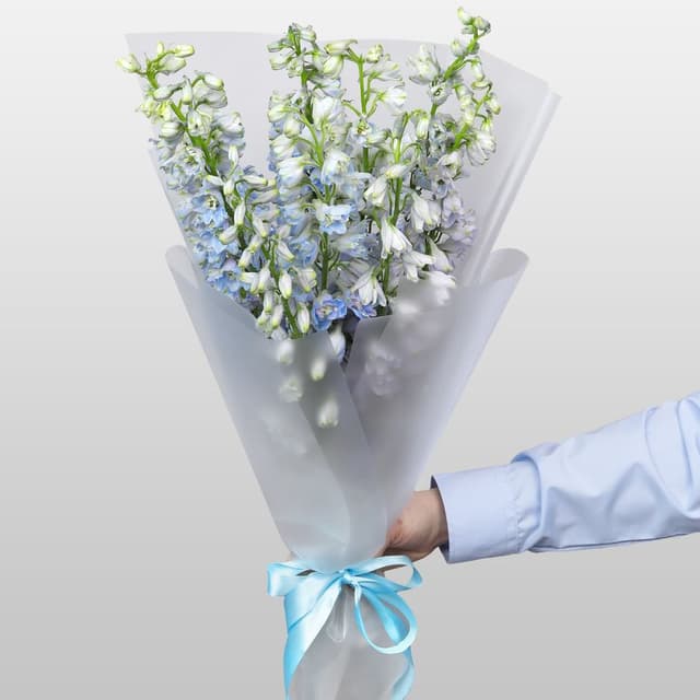 Букет из Дельфиниума 9 шт «Лазурная Нежность»