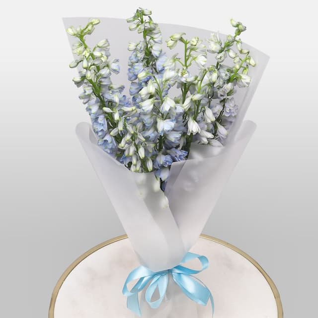 Букет из Дельфиниума 9 шт «Лазурная Нежность»