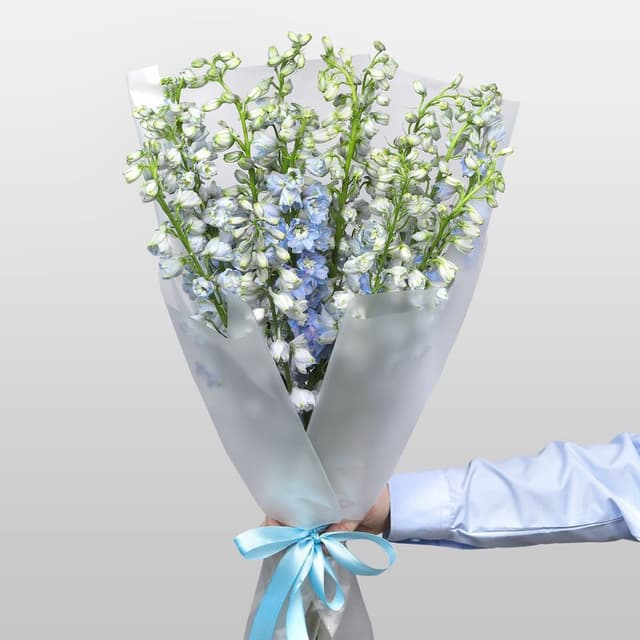 Букет из Дельфиниума 15 шт «Летний Дождь»