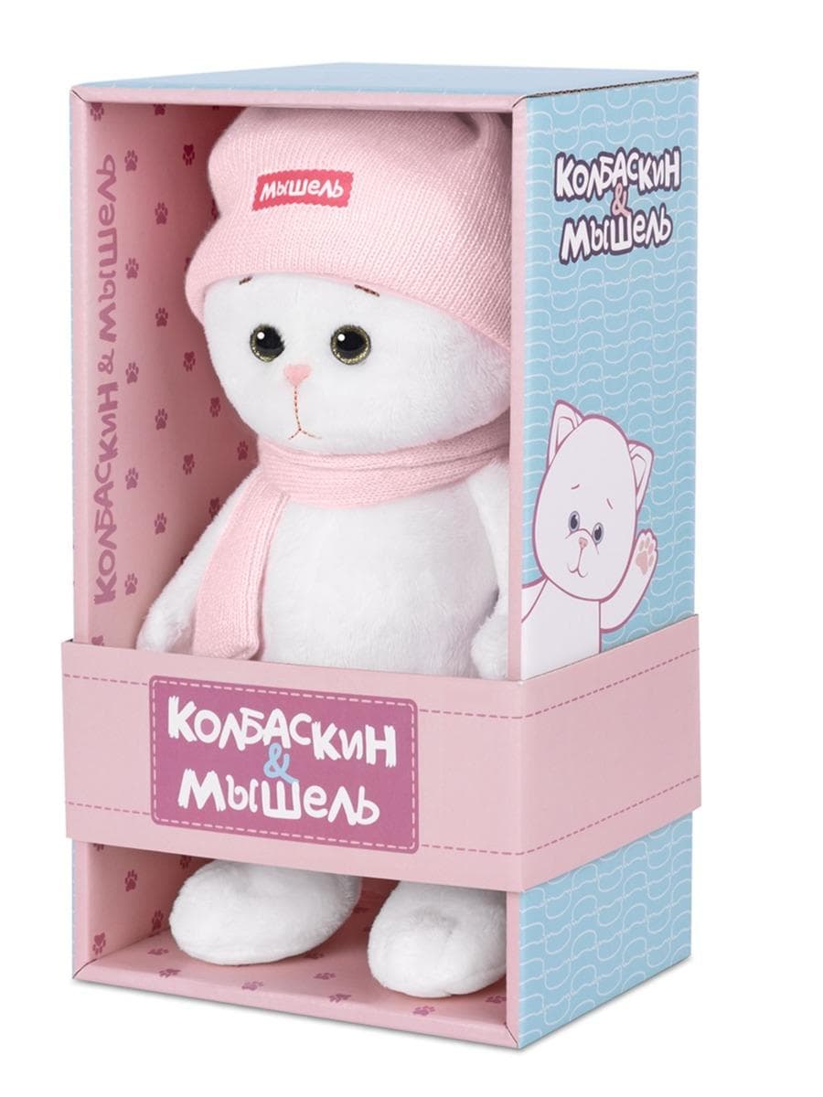Мягкая игрушка Мышель в Розовой Шапочке и Шарфике