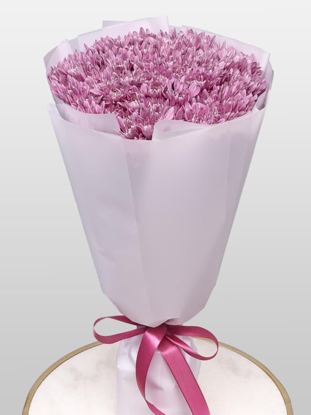 Букет из Сиреневых Хризантем 25 шт «Вечерний Блюз» Букет из Сиреневых Хризантем 25 шт «Вечерний Блюз»