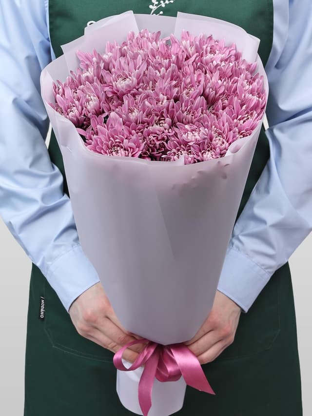 Букет из Сиреневых Хризантем 15 шт «Аристократка» Букет из Сиреневых Хризантем 15 шт «Аристократка»