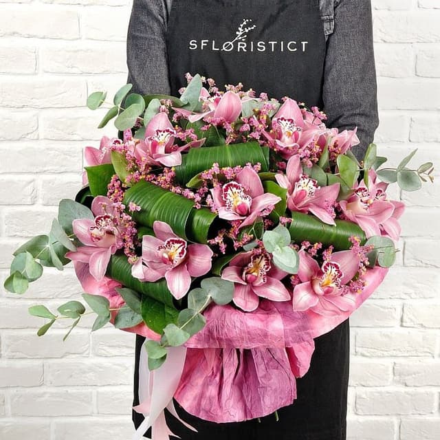 Букет из розовых Орхидей «Алия» Букет из розовых Орхидей «Алия»