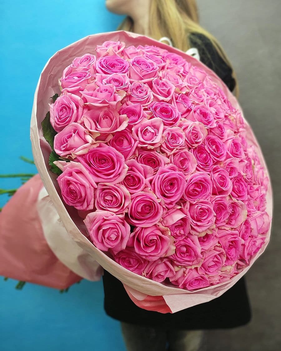 Букет из розовых Роз «Облако Счастья»