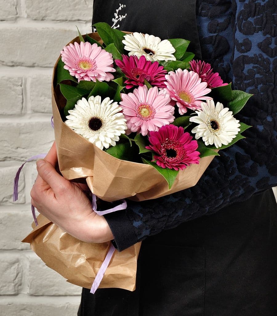 Букет из Гермини «Теплые мгновения»