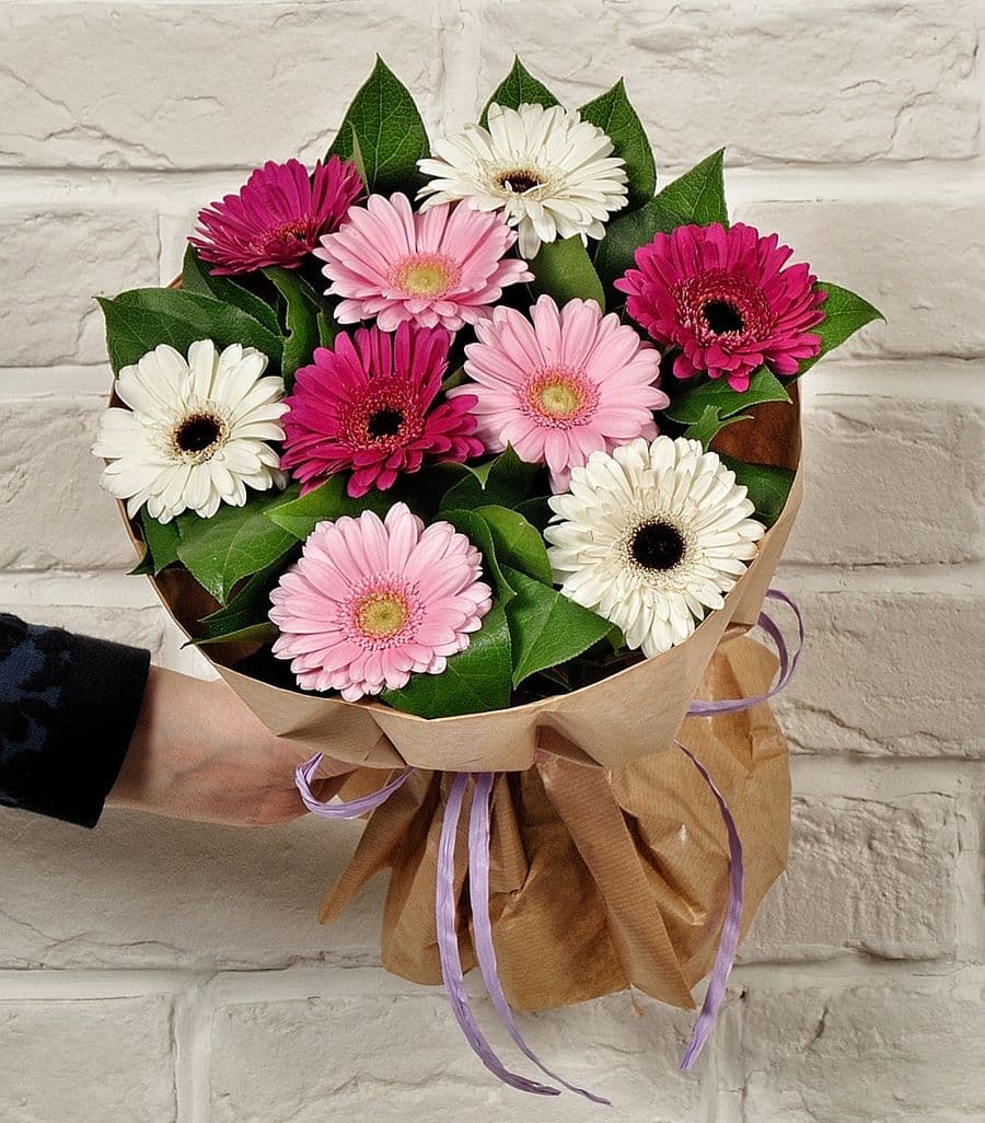 Букет из Гермини «Теплые мгновения»