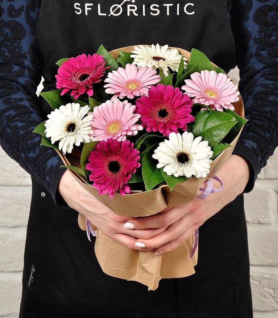 Букет из Гермини «Теплые мгновения»