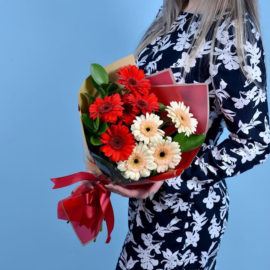 Букет из Гермини «Яркое настроение»