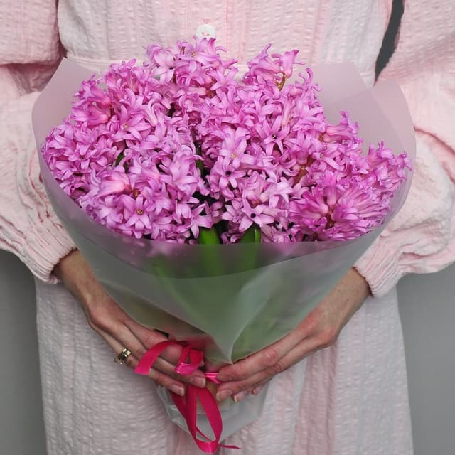 Букет из гиацинтов «Розовый сапфир» Букет из гиацинтов «Розовый сапфир»