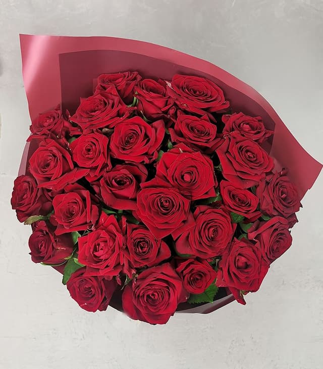 Букет красных Роз 60 см «Страстной» Букет красных Роз 60 см «Страстной»