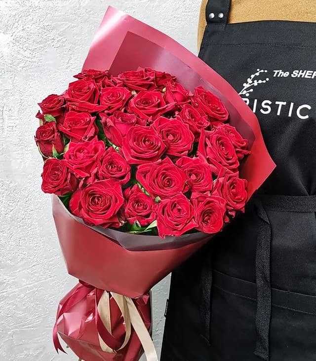 Букет красных Роз 60 см «Страстной» Букет красных Роз 60 см «Страстной»