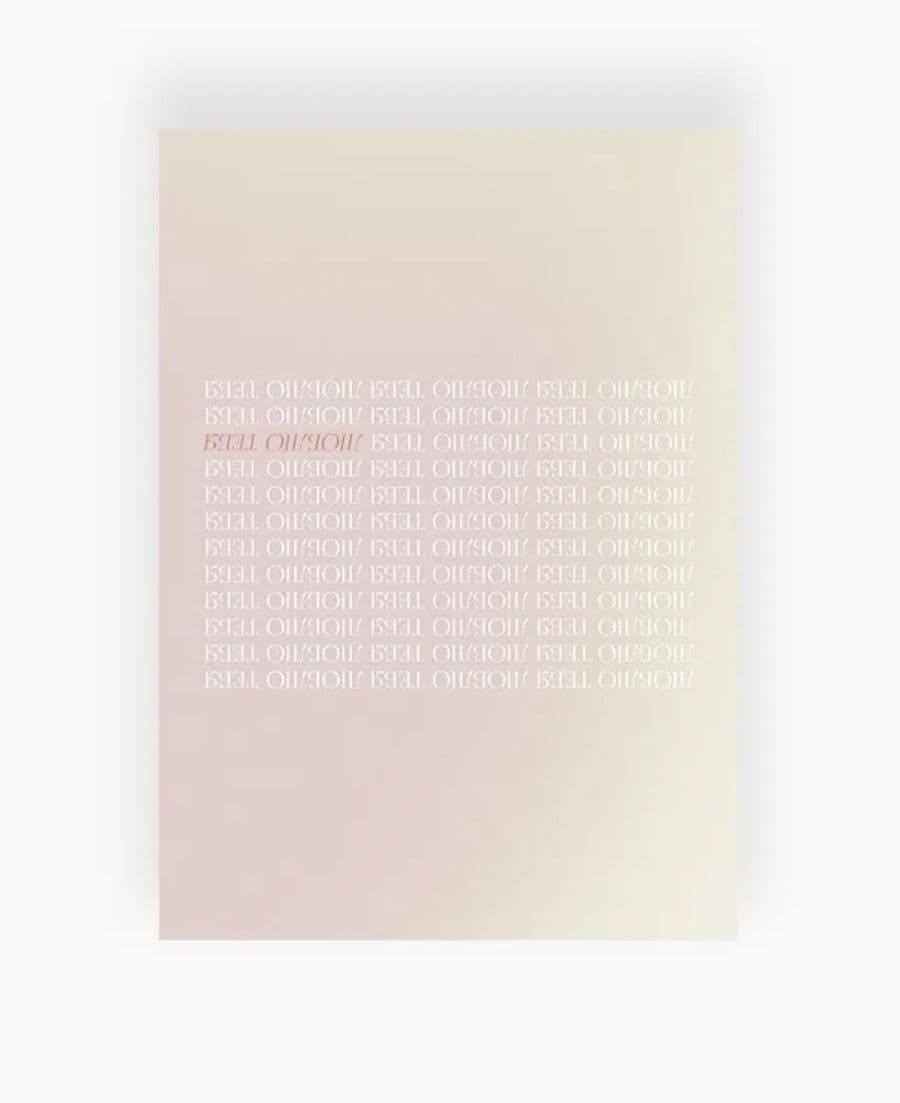 Открытка «Люблю тебя» градиент