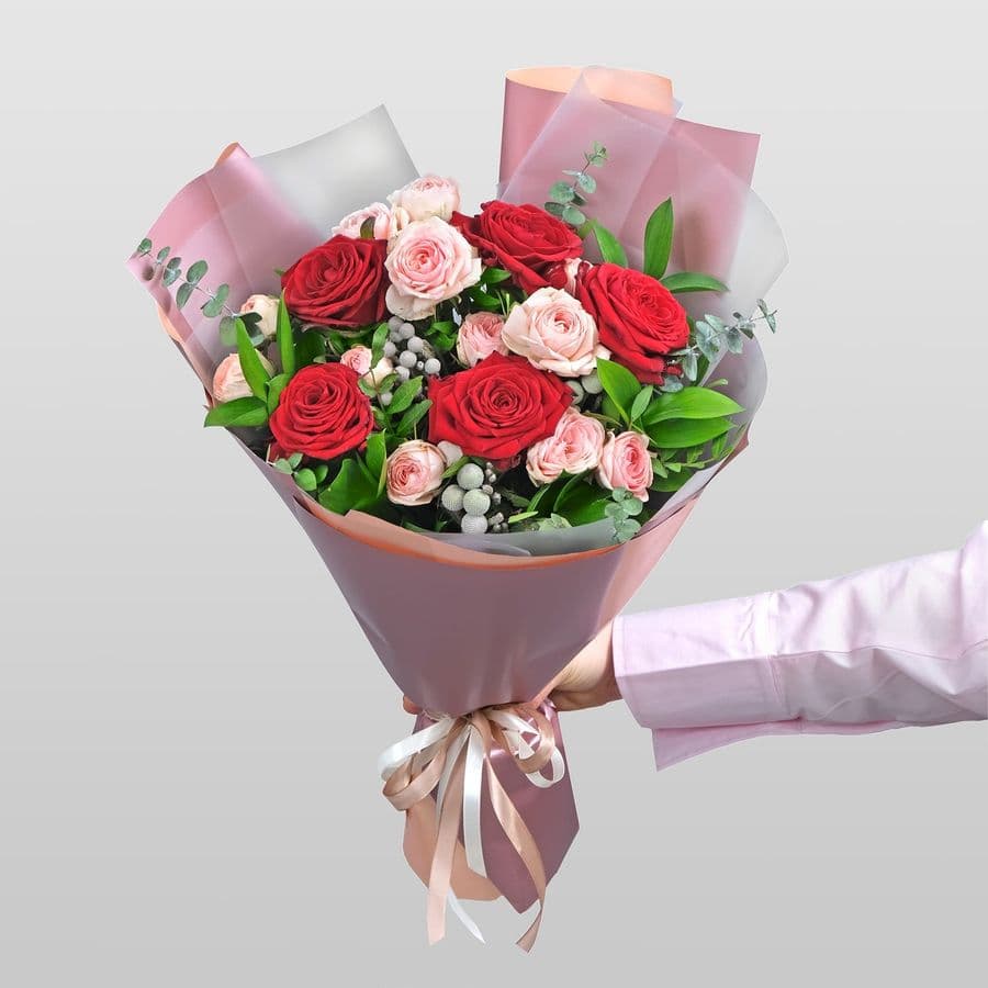 Букет Кустовых Роз «Бруния»