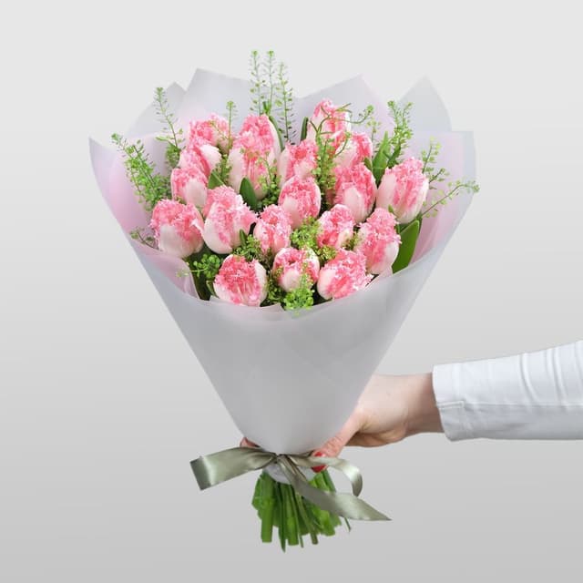 Букет Тюльпанов и Тласпи «Первая Любовь» Букет Тюльпанов и Тласпи «Первая Любовь»