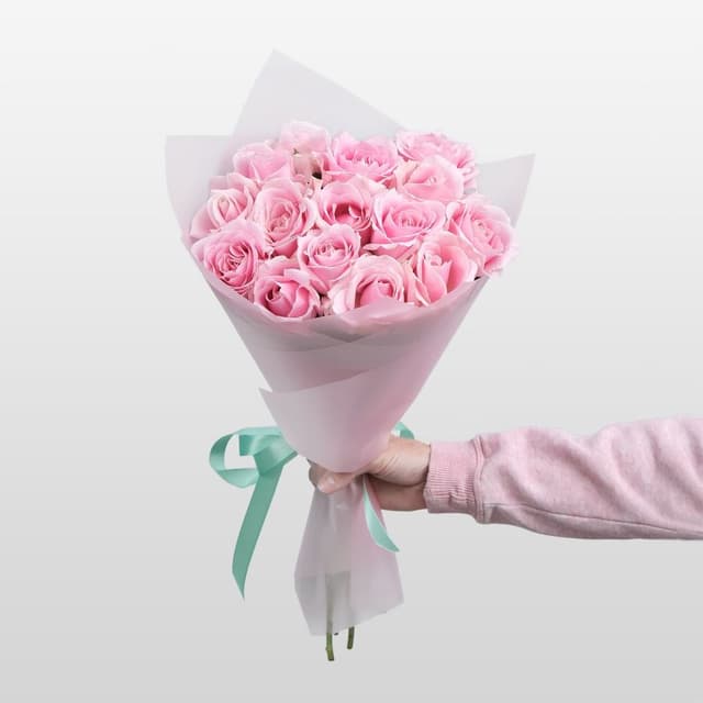 Букет розовых Роз 60 см «Бономиана» Букет розовых Роз 60 см «Бономиана»