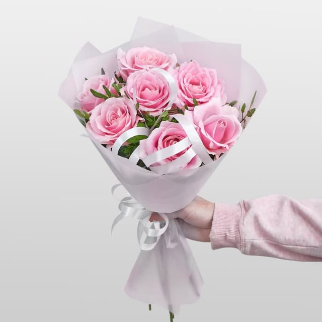 Букет из Роз Розовый 60 см «Изумруд» Букет из Роз Розовый 60 см «Изумруд»