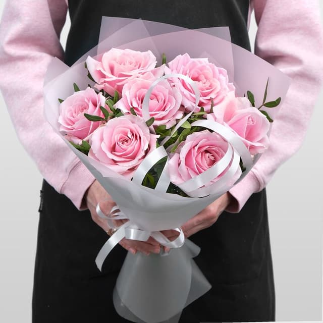 Букет из Роз Розовый 60 см «Изумруд» Букет из Роз Розовый 60 см «Изумруд»