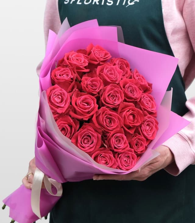 Букет из Роз 60 см «Красный Восход» Букет из Роз 60 см «Красный Восход»