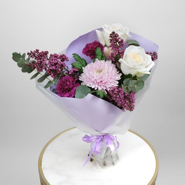 Букет из Роз, Хризантемы и Гвоздики «Персефона» Букет из Роз, Хризантемы и Гвоздики «Персефона»