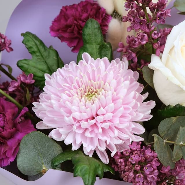 Букет из Роз, Хризантемы и Гвоздики «Персефона» Букет из Роз, Хризантемы и Гвоздики «Персефона»