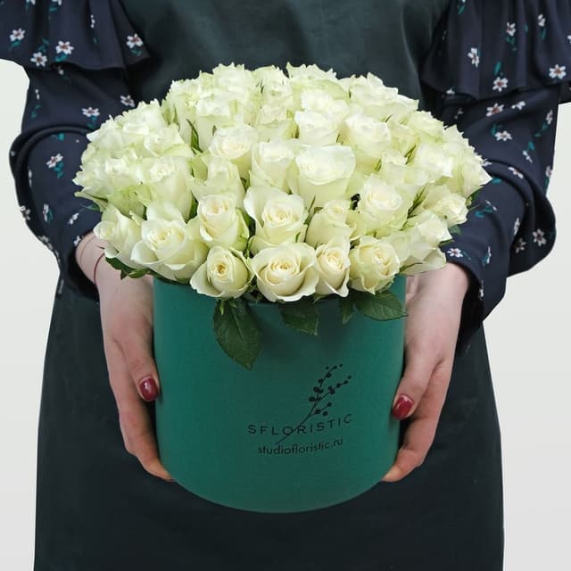 Композиция из Роз 51 шт 40 см «Верной» Композиция из Роз 51 шт 40 см «Верной»