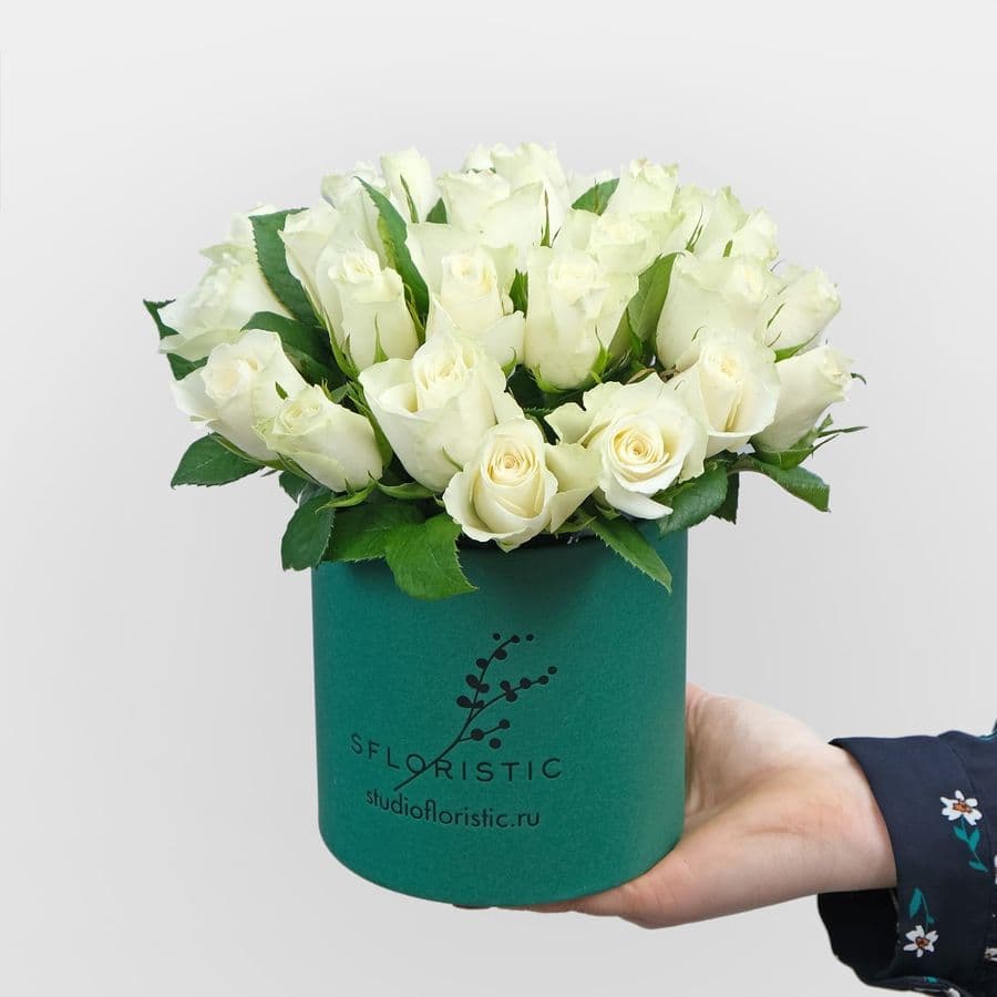 Композиция из Роз 25 шт 40 см «Искренняя любовь»