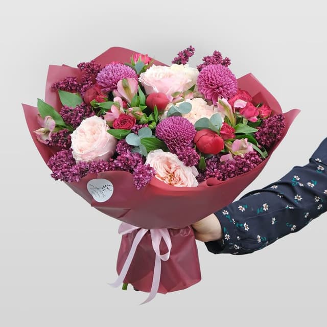 Букет из Роз, Пионов и Гортензии «Марго» Букет из Роз, Пионов и Гортензии «Марго»