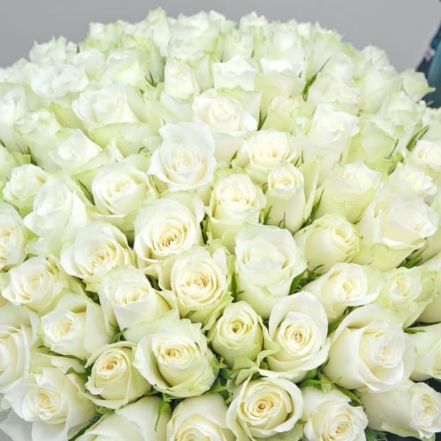 Композиция из Роз 101 шт 40 см «Утренняя роса» Композиция из Роз 101 шт 40 см «Утренняя роса»