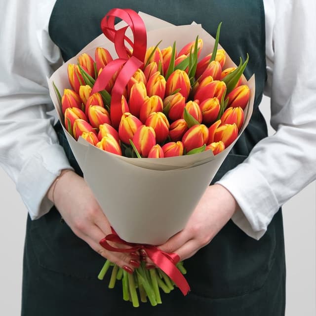 Букет из Тюльпанов 51шт «Это любовь» Букет из Тюльпанов 51шт «Это любовь»