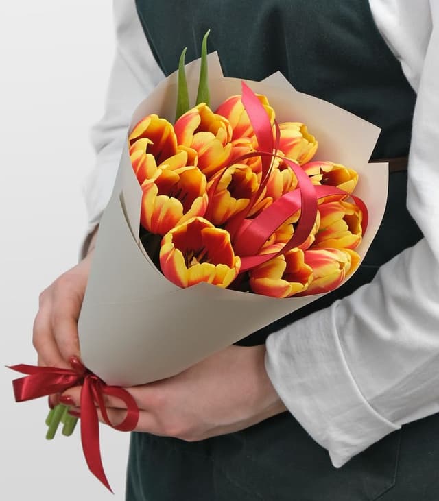 Букет из Тюльпанов 15шт «Изабелла» Букет из Тюльпанов 15шт «Изабелла»