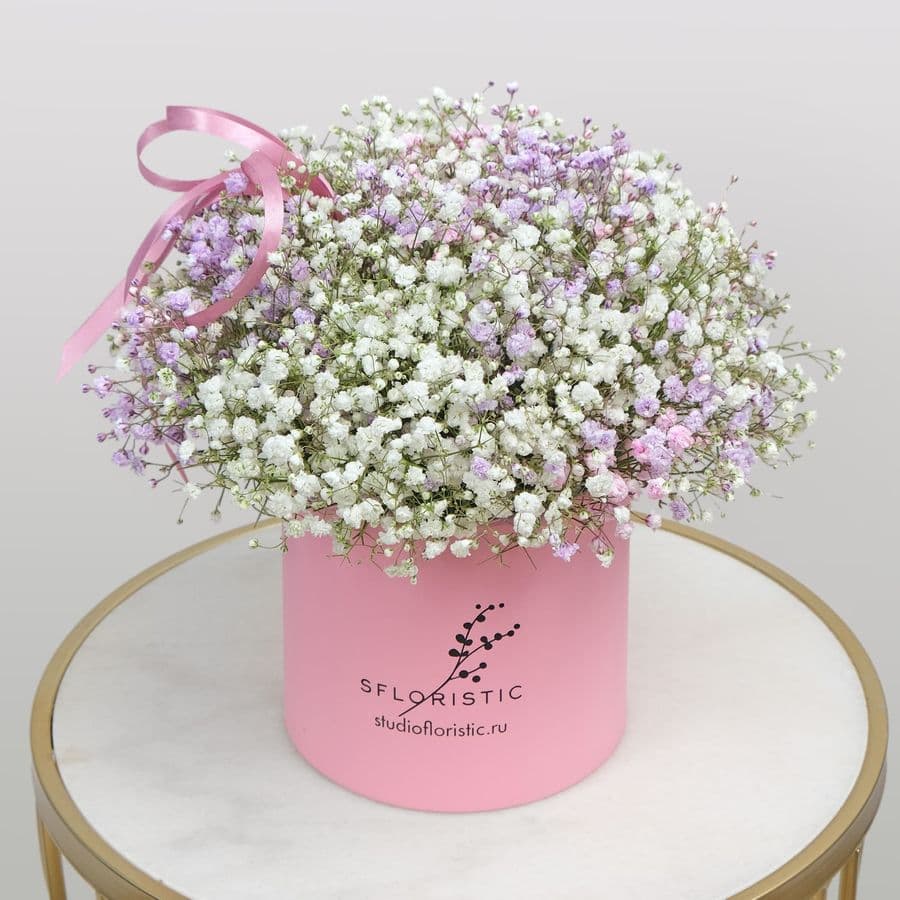 Композиция из Гипсофилы 9 шт «Уэнсдей»