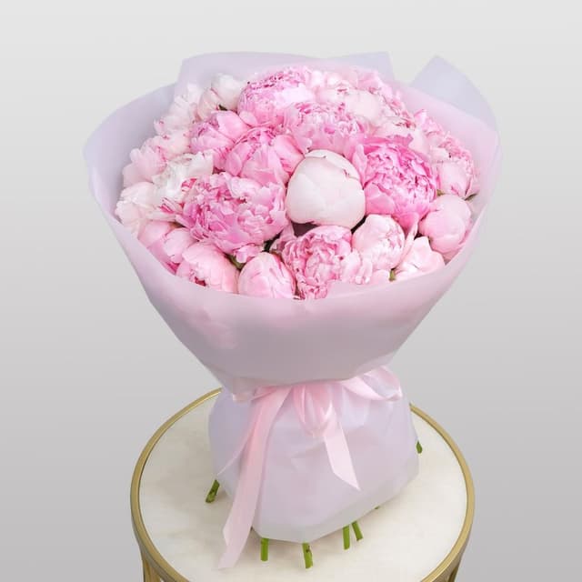 Букет из 31 Пиона «Нежный зефир» Букет из 31 Пиона «Нежный зефир»