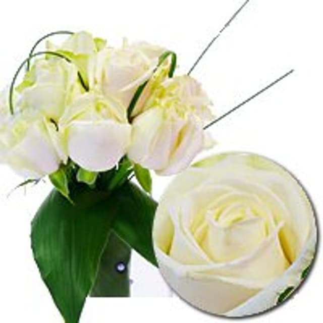 Букет из белых Роз «Зимнее свечение» Букет из белых Роз «Зимнее свечение»