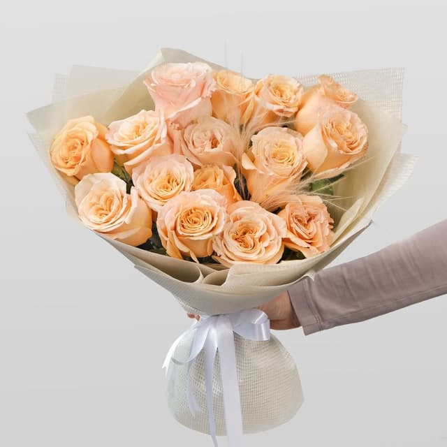 Букет из кремовых Роз «Капелла» Букет из кремовых Роз «Капелла»