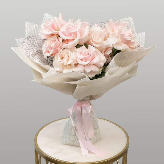 Букет розовых Роз «Милая кудряшка» Букет розовых Роз «Милая кудряшка»