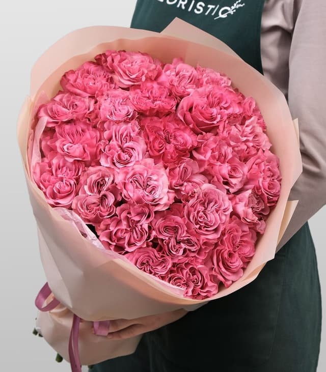 Букет розовых Роз «Кудряшка Сью» Букет розовых Роз «Кудряшка Сью»