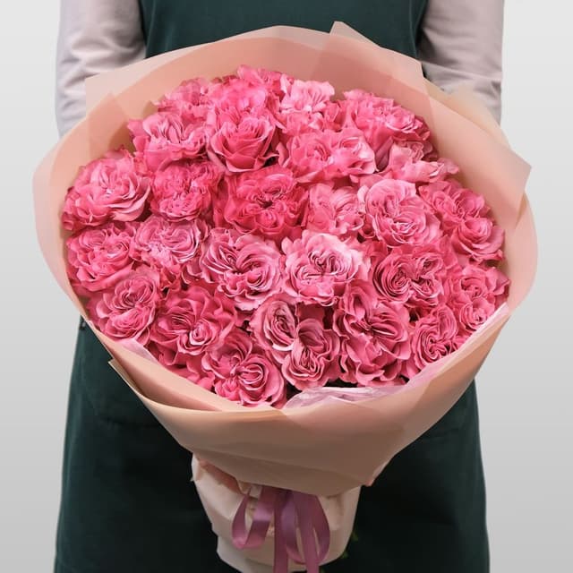 Букет розовых Роз «Кудряшка Сью» Букет розовых Роз «Кудряшка Сью»